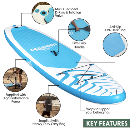 Dellonda Inflatable Stand-Up Paddle Board