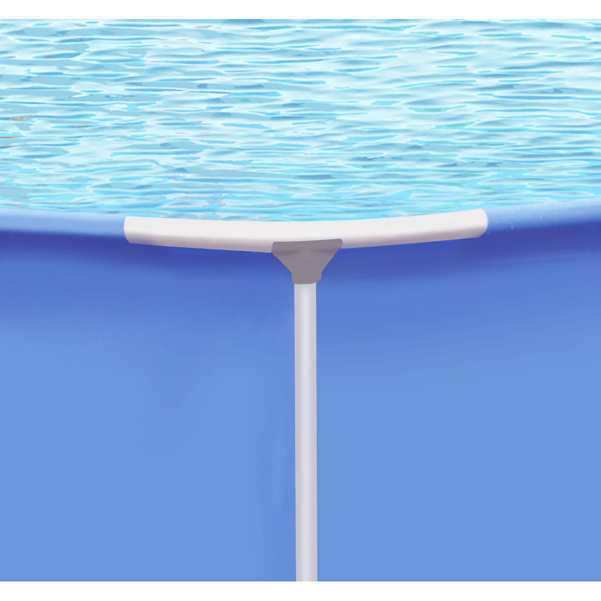 Dellonda Steel Frame Round Swimming Pool with Filter Pump 12ft - Blue