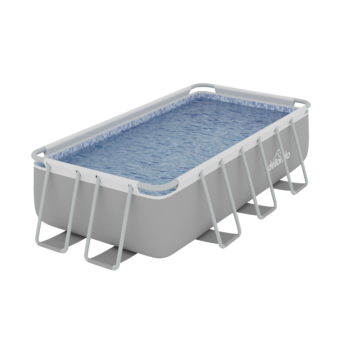 Dellonda Deluxe Steel Frame Swimming Pool with Filter Pump