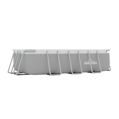 Dellonda Deluxe Steel Frame Swimming Pool with Filter Pump