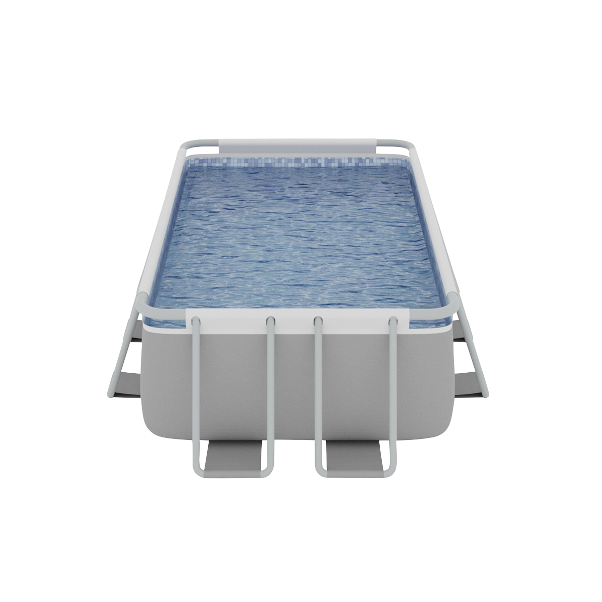 Dellonda Deluxe Steel Frame Swimming Pool with Filter Pump