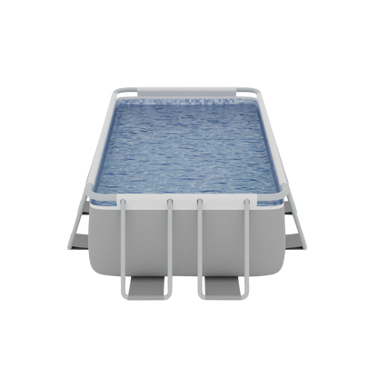 Dellonda Deluxe Steel Frame Swimming Pool with Filter Pump