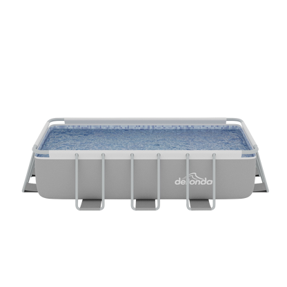 Dellonda Deluxe Steel Frame Swimming Pool with Filter Pump