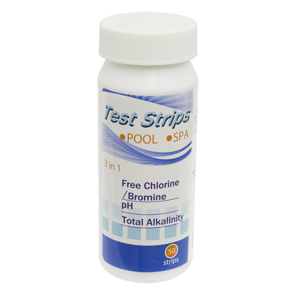 Dellonda 3-in-1 Chlorine, PH & Alkalinity Test Strips x50 Strips - Pack of 1