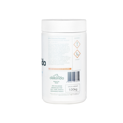 Dellonda Chlorine Granules for Hot Tubs/Spas & Swimming Pools 1kg