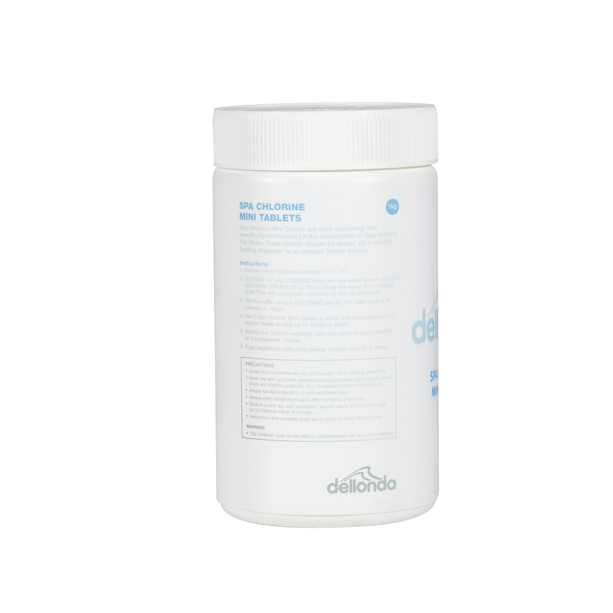 Dellonda Chlorine Mini Tabs for Hot Tubs/Spas & Swimming Pools 1kg