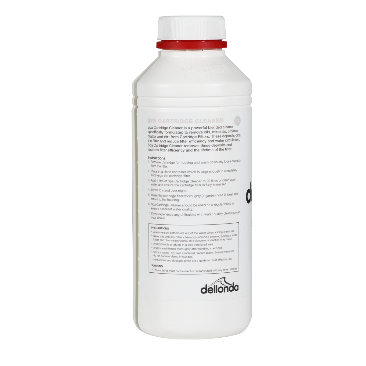 Dellonda Universal Filter Cartridge Cleaner for Hot Tubs/Spas & Swimming Pools 1L