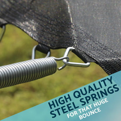 Dellonda Heavy-Duty Outdoor Trampoline with Safety Enclosure Net