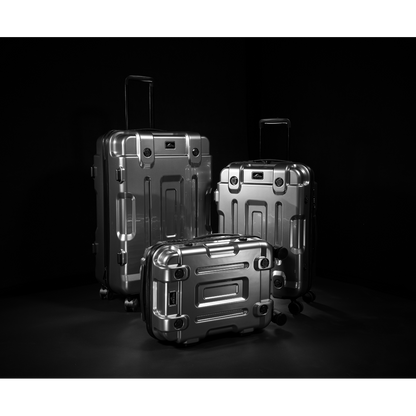 Dellonda Lightweight ABS Luggage Set 3pc - Silver