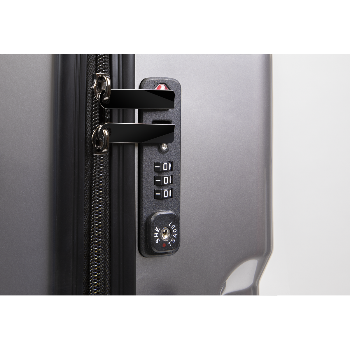 Dellonda Lightweight ABS Luggage Set 3pc - Silver