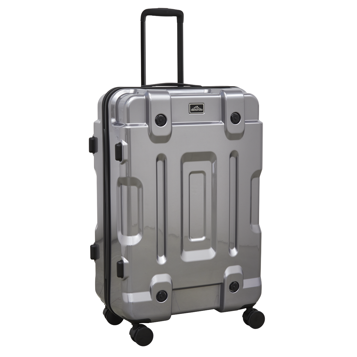 Dellonda Lightweight ABS Luggage Set 3pc - Silver