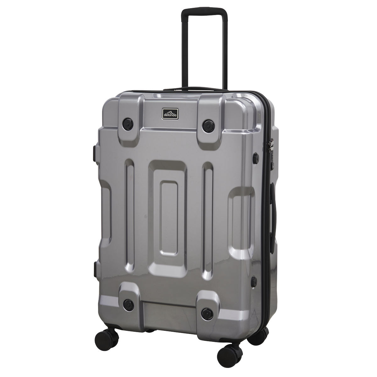Dellonda Lightweight ABS Luggage Set 3pc - Silver