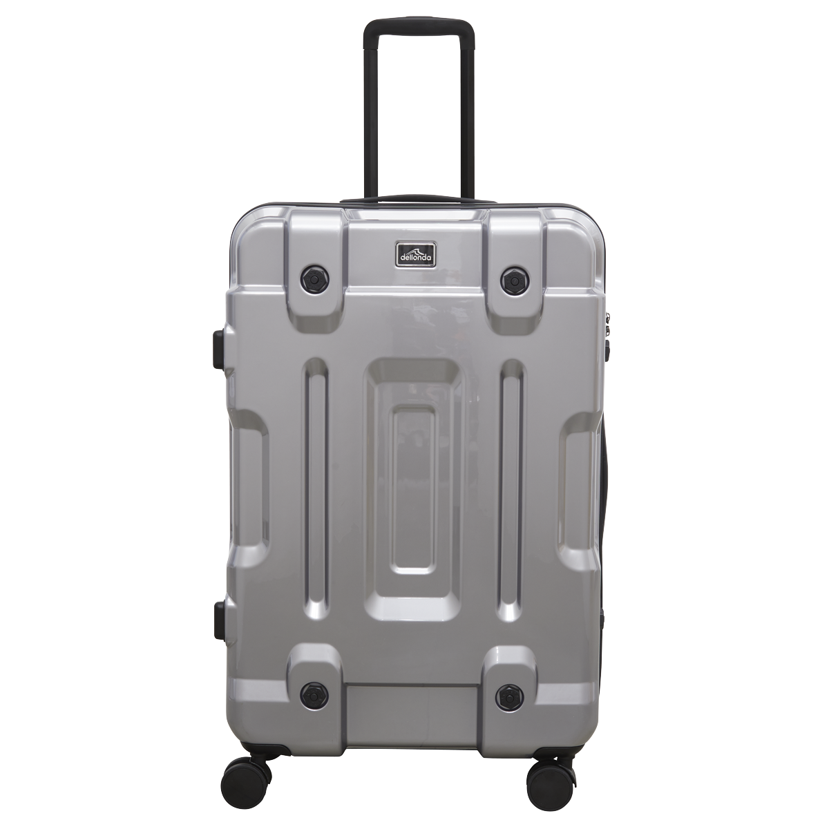Dellonda Lightweight ABS Luggage Set 3pc - Silver