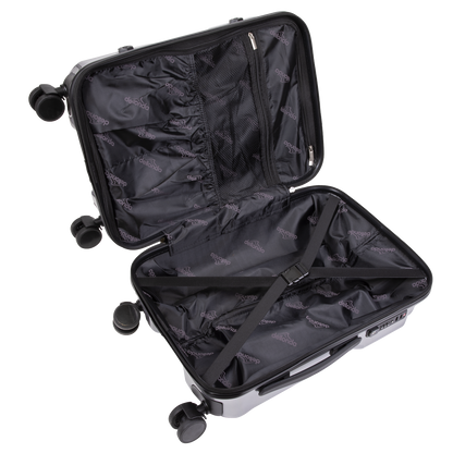 Dellonda Lightweight ABS Luggage Set 3pc - Silver