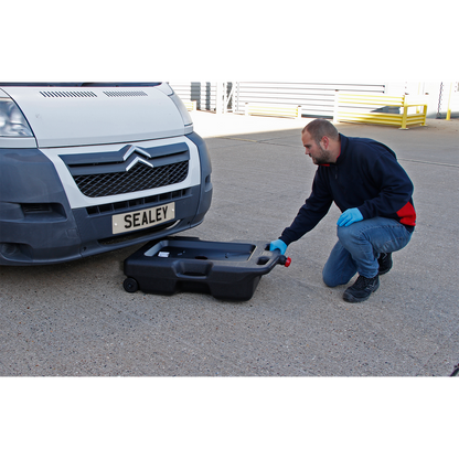 Oil/Fluid Drain & Recycling Container with Wheels 54L