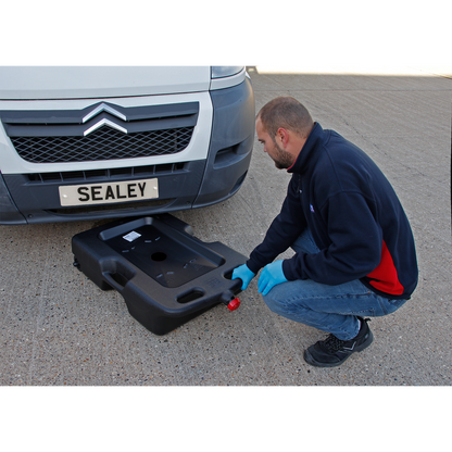 Oil/Fluid Drain & Recycling Container with Wheels 54L