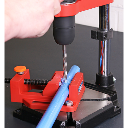 Drill Stand with Cast Iron Base 500mm & Vice 65mm
