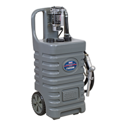 Mobile Dispensing Tank with Diesel Pump 55L - Grey