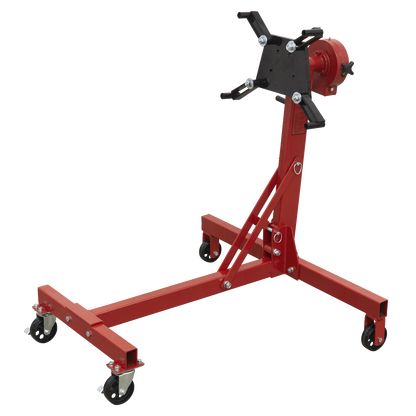 Folding 360º Rotating Engine Stand with Geared Handle Drive 450kg Capacity