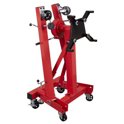 Folding 360º Rotating Engine Stand with Geared Handle Drive 680kg Capacity