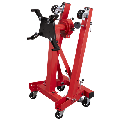 Folding 360º Rotating Engine Stand with Geared Handle Drive 680kg Capacity