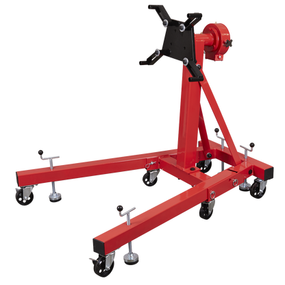 Folding 360º Rotating Engine Stand with Geared Handle Drive 680kg Capacity