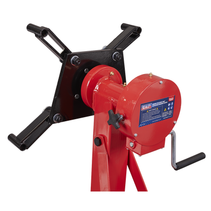 Folding 360º Rotating Engine Stand with Geared Handle Drive 680kg Capacity