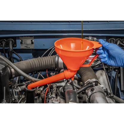 Fixed Offset Spout Funnel with Filter 160mm - Medium