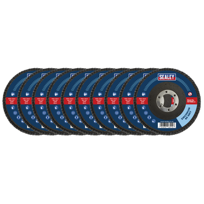 115mm Zirconium Flap Discs 60Grit 22mm Bore - Pack of 10