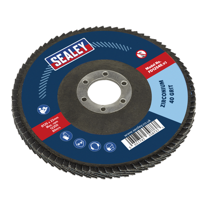 125mm Zirconium Flap Disc 40Grit 22mm Bore