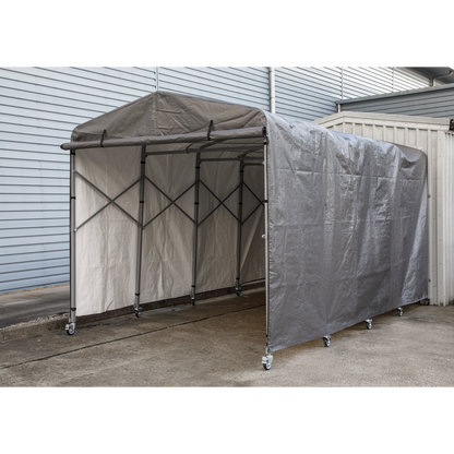 Extending Steel Garage Extension 2.5 x 4.5 x 2.5m