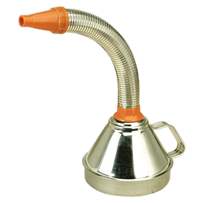 Metal Flexible Spout Funnel with Filter 160mm