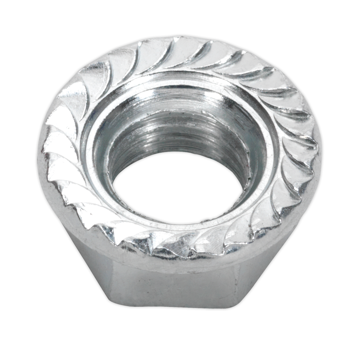 Zinc Plated Serrated Flange Nut M10 - Pack of 100