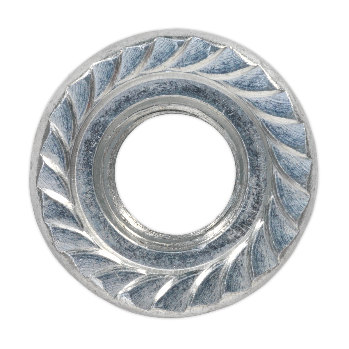 Zinc Plated Serrated Flange Nut M12 - Pack of 50
