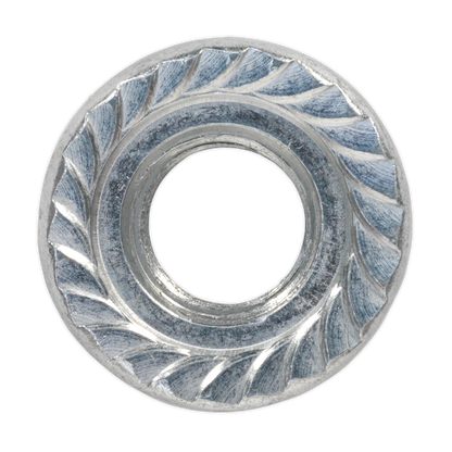Zinc Plated Serrated Flange Nut M12 - Pack of 50