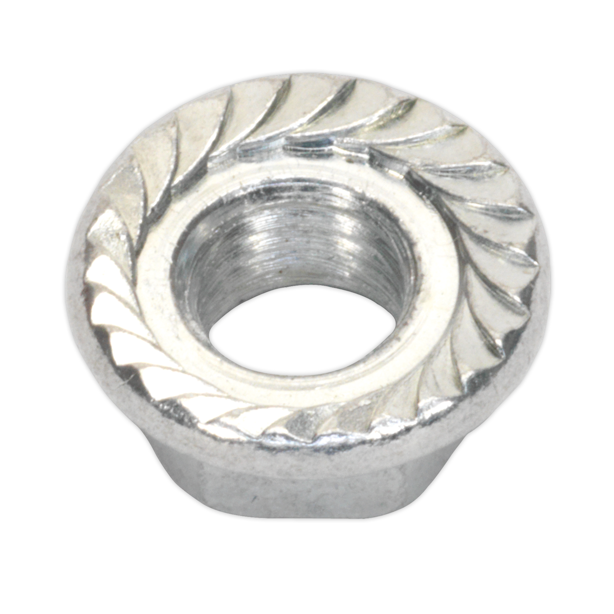 Zinc Plated Serrated Flange Nut M5 - Pack of 100