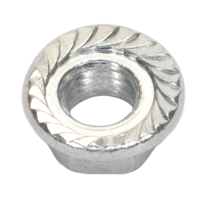Zinc Plated Serrated Flange Nut M5 - Pack of 100