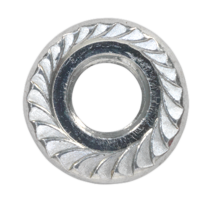 Zinc Plated Serrated Flange Nut M5 - Pack of 100