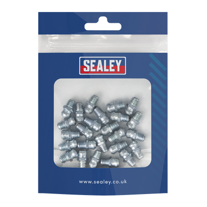 Straight Grease Nipple 6 x 1mm - Pack of 25