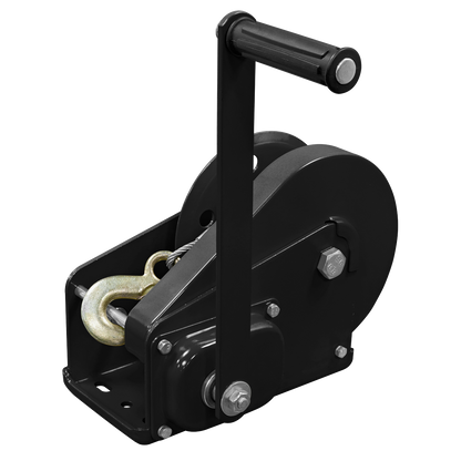Geared Hand Winch with Brake & Cable 1130kg Capacity