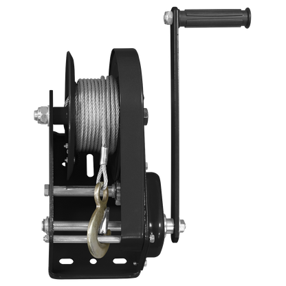 Geared Hand Winch with Brake & Cable 1130kg Capacity