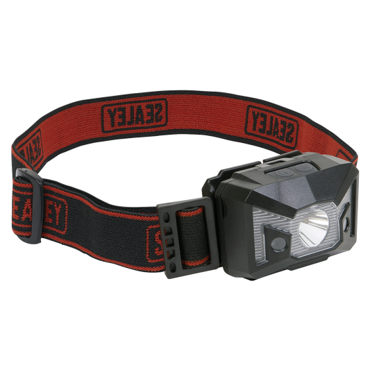 Head Torch with Auto-Sensor 3W SMD & 2 Red LED