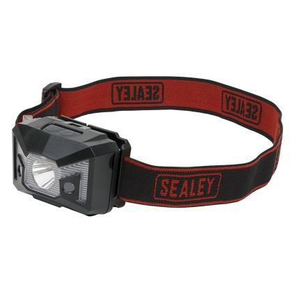 Head Torch with Auto-Sensor 3W SMD & 2 Red LED