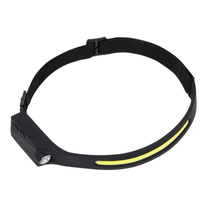 Rechargeable Head Torch with Auto-Sensor 5W COB & 3W LED