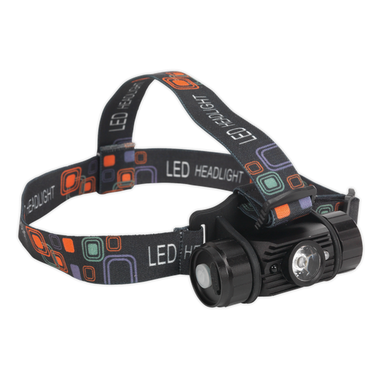 Rechargeable Head Torch with Auto-Sensor 5W SMD LED