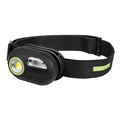 Rechargeable Headlight with Auto-Sensor 3W COB & 1W SMD LED