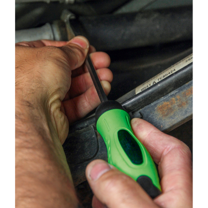 Premier Hammer-Thru Screwdriver Set 8pc - Hi-Vis Green