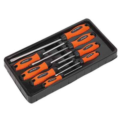 Premier Screwdriver Set 8pc - Hi-Vis Orange