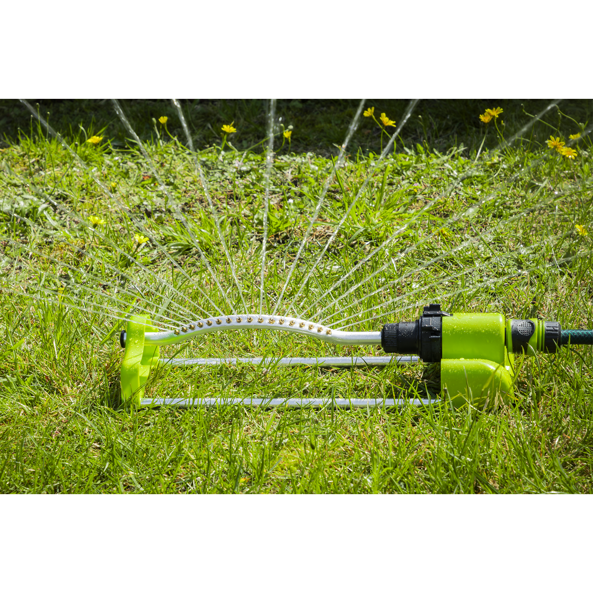 Oscillating Water Sprinkler 17 Nozzles with Brass Heads