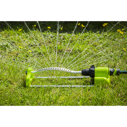 Oscillating Water Sprinkler 17 Nozzles with Brass Heads